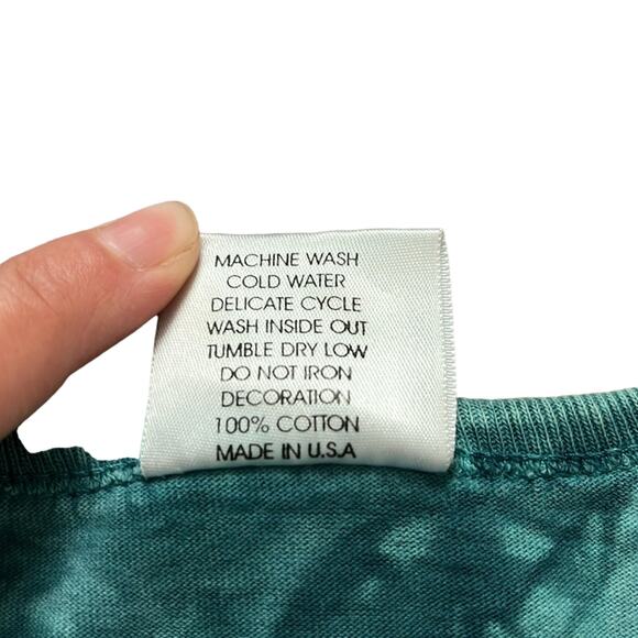 Vintage’00 Cactus Bay Teal Tie-Dye Southwestern USA Made Desert Lizard T Shirt M - Picture 5 of 8